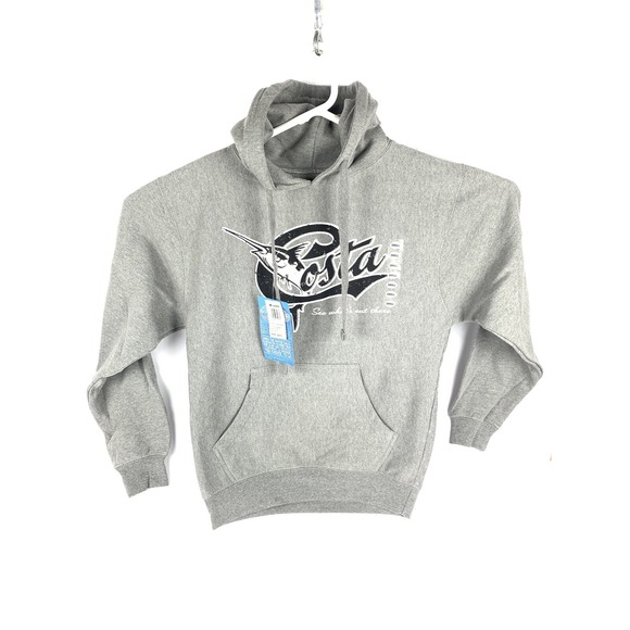 Costa Del Mar Other - Costa Del Mar Retro Hoody Men's Size Small Graphite Gray New With Tag/ Sticker S